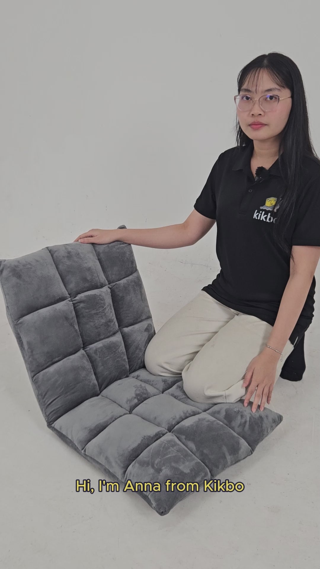 5-Position Adjustable Tatami Floor Sofa with Backrest 39.4"x15.8"x3.2" or 41.4"x19.7"x4"