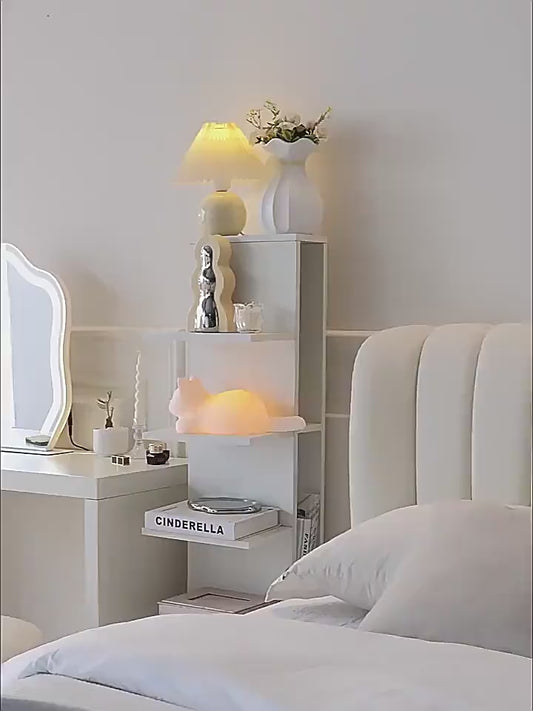 Modern Vanity Desk with Drawers – 360° Rotating Makeup Table with Storage, Perfect for Bedroom or Home Office, Black or White, Multiple Sizes Available