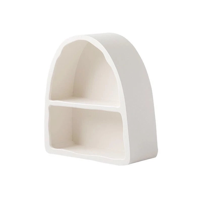 Aesthetic Arched 2-Tier Organizer for Cosmetics & Bedroom Storage