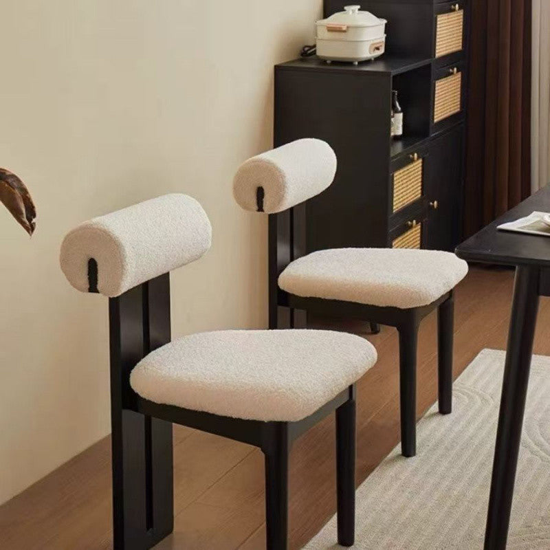 4/6/8 PCS French-Style Solid Wood Dining Chairs with Soft Backrest - Living or Dining Room