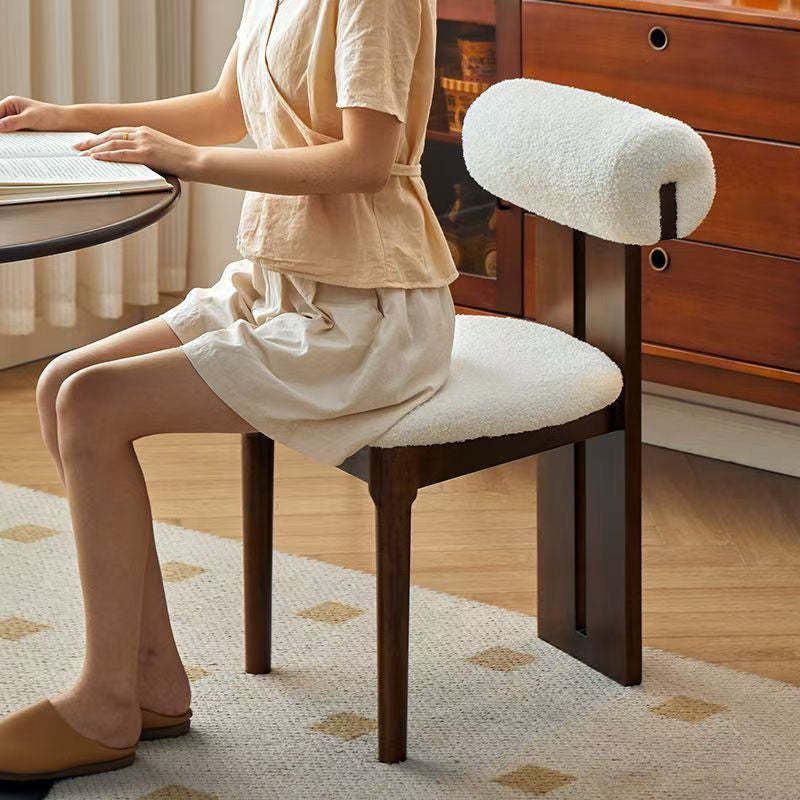 4/6/8 PCS French-Style Solid Wood Dining Chairs with Soft Backrest - Living or Dining Room