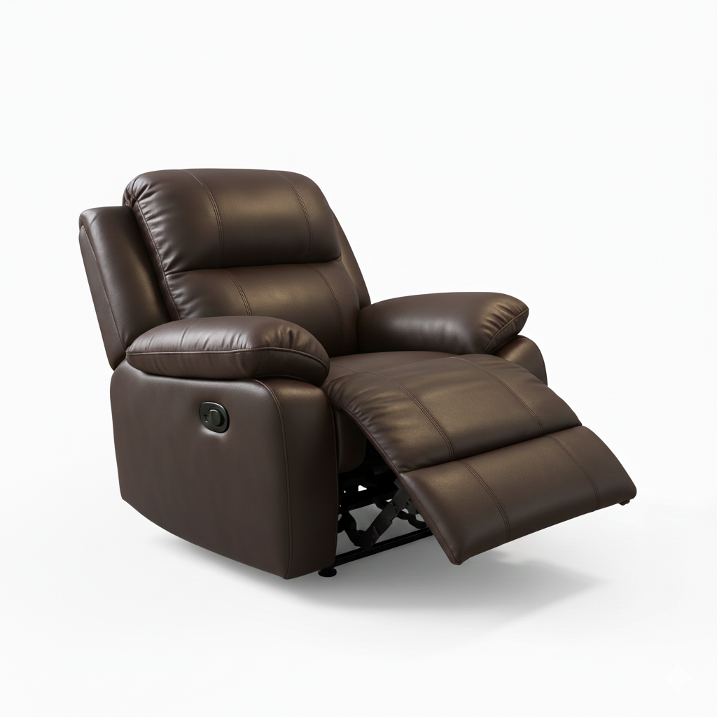 1 or 2 units Simili Leather Plush Recliner Rocking Chair in Multiple Colors 37" x 37.4" x 38.6" - Made For You
