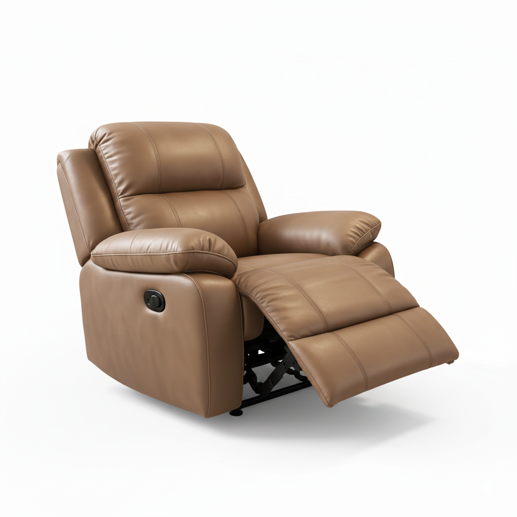 1 or 2 units Simili Leather Plush Recliner Rocking Chair in Multiple Colors 37" x 37.4" x 38.6" - Made For You