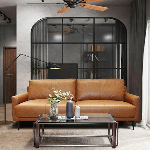 Charles - Deep Cushion PU Leather Sofa 82.7"x32.3"x33.5"