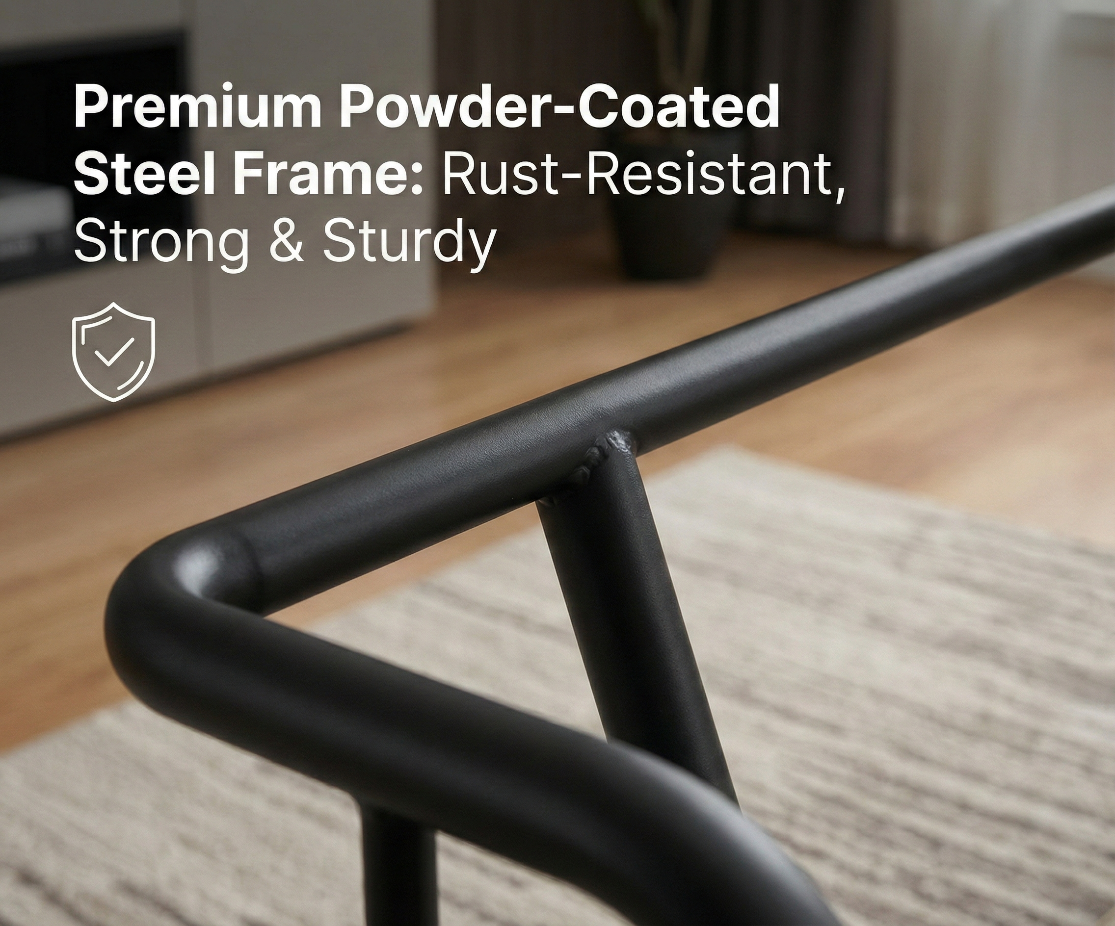 Modern Upholstered Two-Seater Sofa with Metal Frame 55.1"x30.3"x26.8"-SH 16.5"