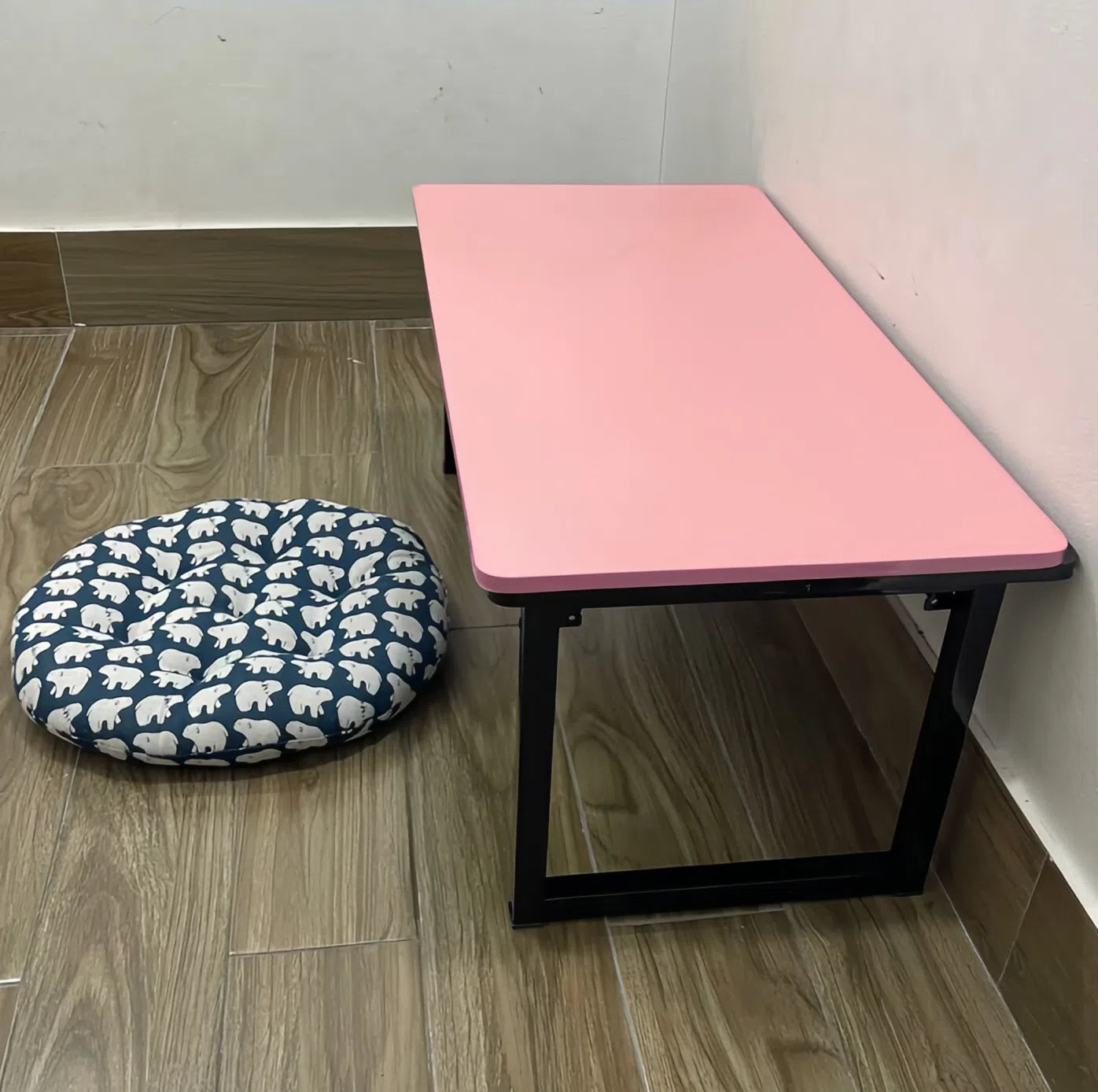 75 units Foldable Floor Desk – Low Sitting Table with Steel Legs, 19.7" High for Study, Laptop, Coffee or Small Space Living