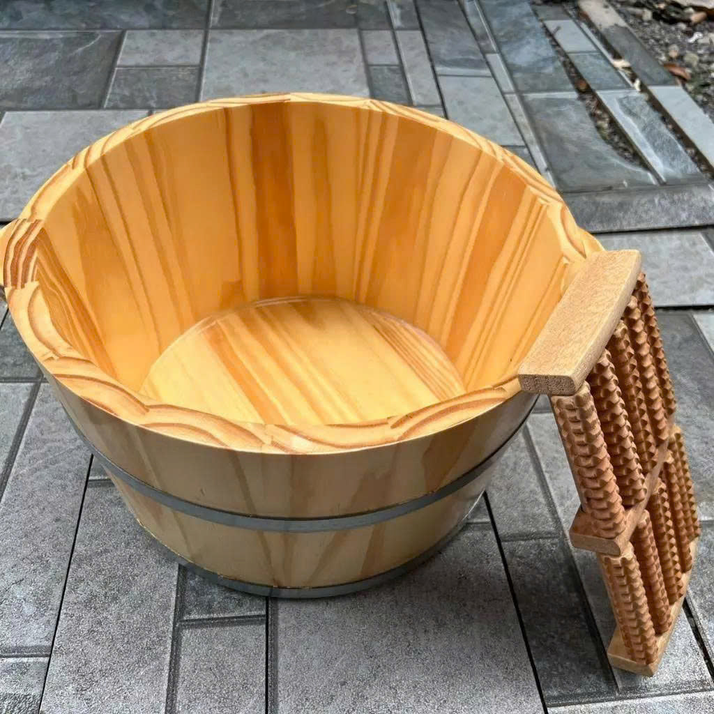Foot Soaking Tub with Roller Massager 14.2"x11.4"x8.3"